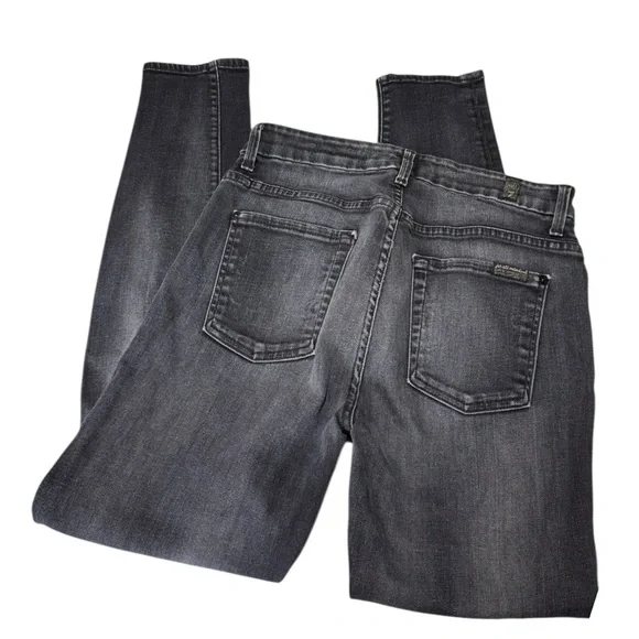 7 FOR ALL MANKIND - High Waisted Ankle Stretch Skinny Jeans Sz 28 - Picture 5 of 7